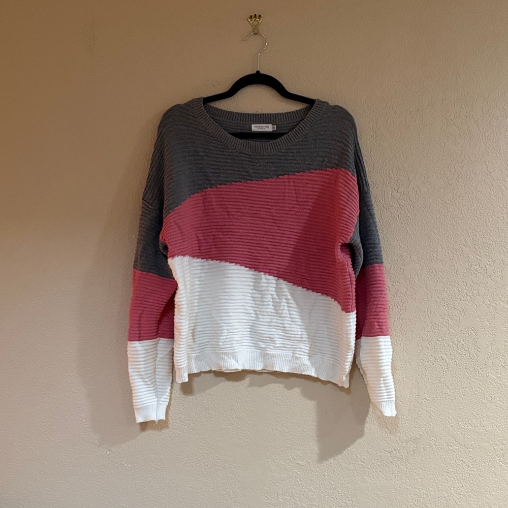 Chic Soul Charcoal Knit Top